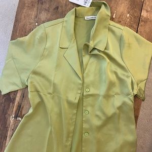 Abercrombie & Fitch Green Button Down, Size Small, New with Tags